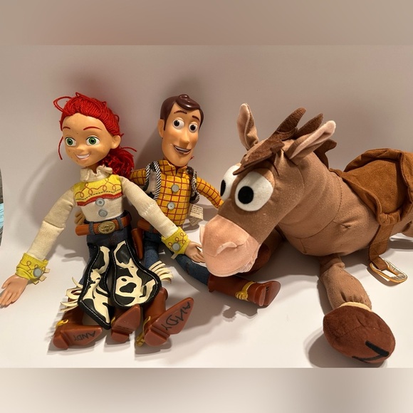 Disney Toy Story Woody, Jessie & Bullseye dolls - Picture 1 of 9